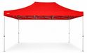 Easy-up Toit de remplacement pour tente de réception ALU 3x4,5 m – PVC 450 g/m², imperméable, sans armature - Rouge