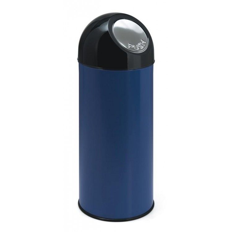 V-part Pushbin Prullenbak 55 l Blauw