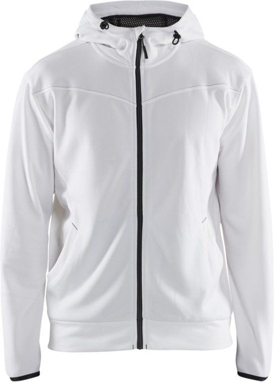 Blåkläder Hoodie met rits 3363-2526 - Wit/Donkergrijs - XXXL