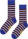 Happy Socks Mini Stripe Sock (1-pack) - Unisex Sokken - Blauw - Maat 41-46