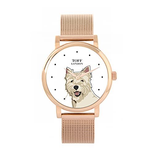 Toff London West Highland Terrier Hoofd Hondenhorloge