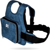 OEM Bol Kinderveiligheidsgordel - motorfietsgordel voor kinderen - instelbare lengte - reflecterende strepen - blauw