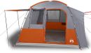 vidaXL Autotent 4-persoons waterdicht grijs en oranje