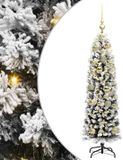 vidaXL Kunstkerstboom Groen 120 cm PVC en Staal en Kunststof