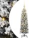 vidaXL Kunstkerstboom Groen 120 cm PVC en Staal en Kunststof