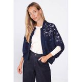 Poools Dark Blue Bomber Jacket