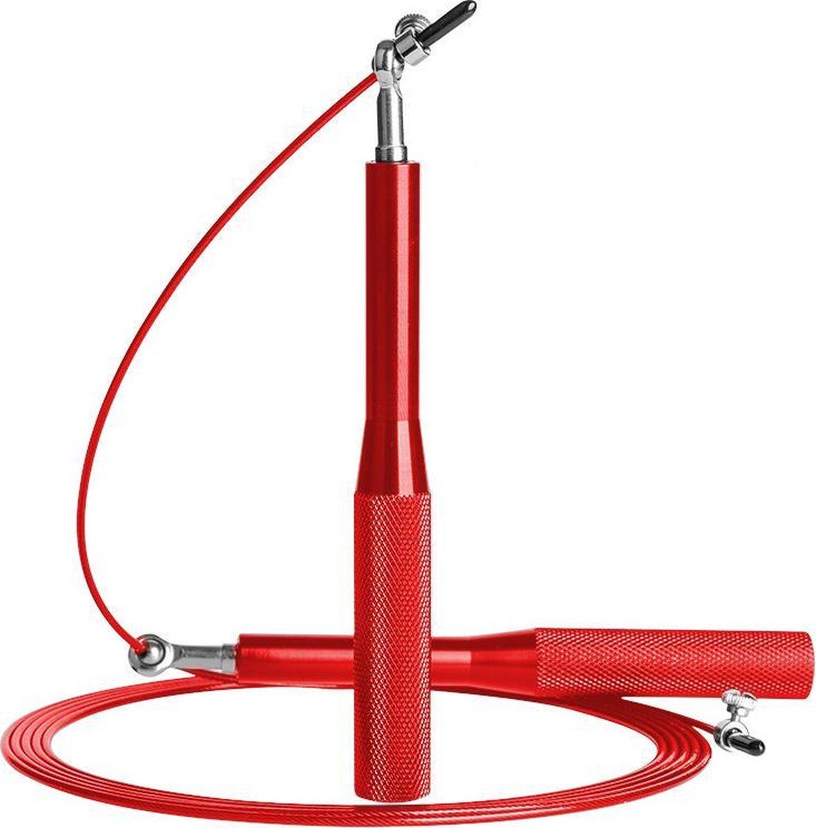 MM Sports MXM Sports Professioneel Fitness Speed Springtouw - Ruby Rood