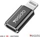 Yesido, USB-C naar Lightning-adapter Geschikt voor Apple iPhone iPad snelle overdracht en opladen, Zwart / Zilveren