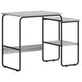vidaXL Bureau met opslag Grijs Sonoma 100 x 50 x 75 cm