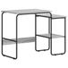 vidaXL Bureau met opslag Grijs Sonoma 100 x 50 x 75 cm