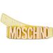 Moschino Gürtel mit transparentem Logo-Schriftzug Gelb