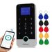 Tuya Bluetooth Fingerabdruck RFID-Schloss Zugangskontrolltastatur - Wasserdicht IP65 - Mit Farbdisplay - Inklusive 10 Schlüsselanhänger