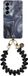 AVY Samsung Galaxy S26 Plus Hoesje met Telefoonkoord | Marmer Hearts | MagSafe & Qi2 Compatibel | Hard Shell Back Cover | Polsbandje (30CM)