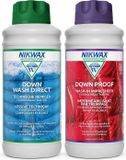 Merkloos / Sans marque Nikwax Twin Down Wash Wasmiddel 1L & Down Proof Impregneermiddel 1L - 2-Pack