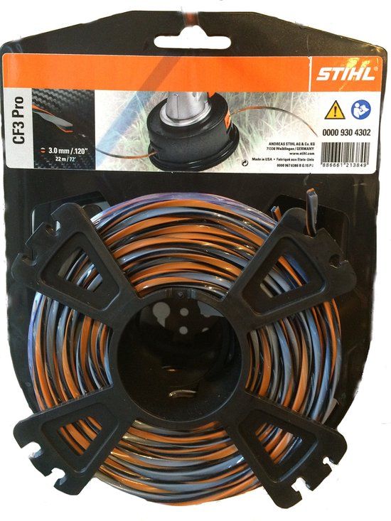 Stihl Mähfäden kreuzförmig mit Carbonanteil CF3 Pro Rolle 3,0 mm, 22 m