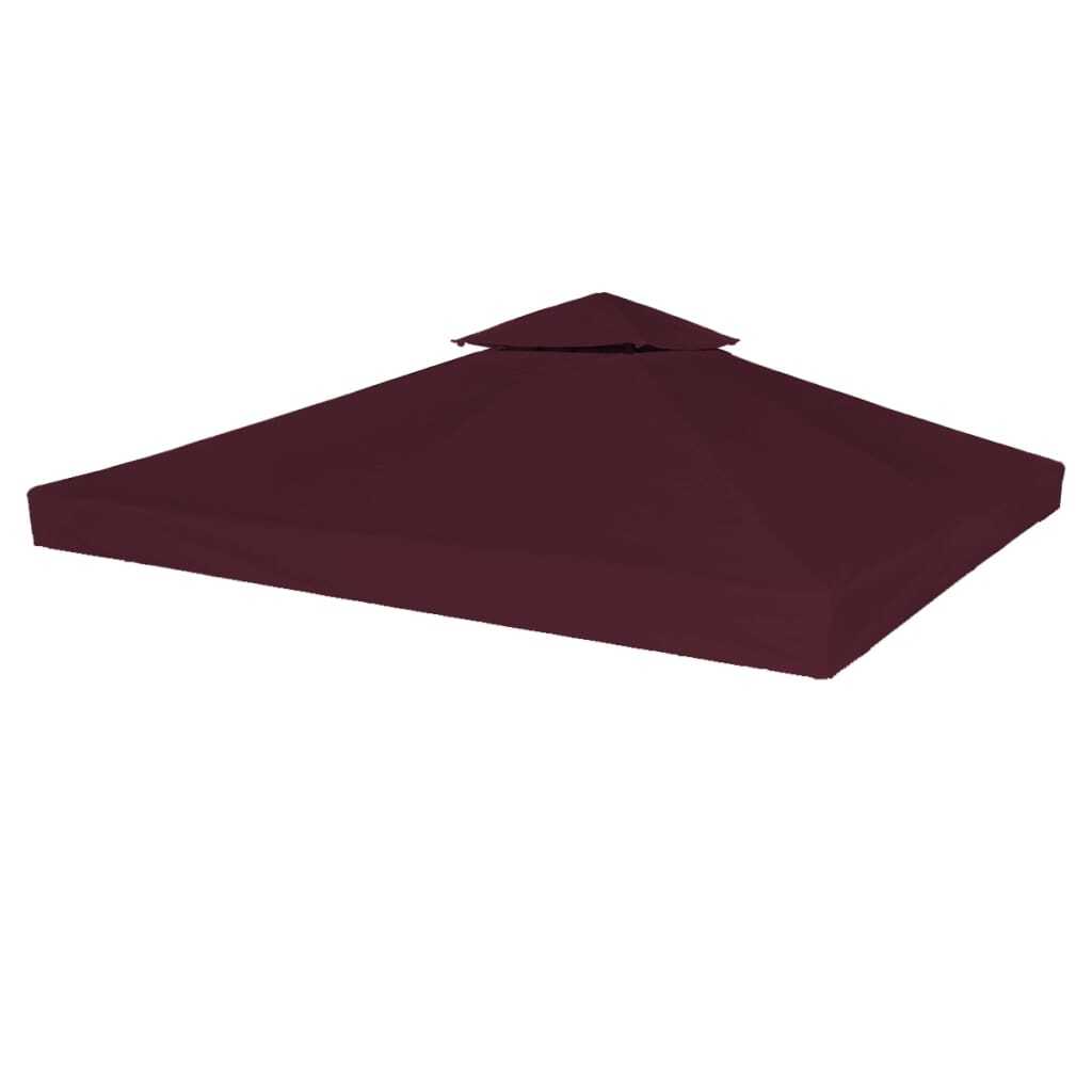 vidaXL Prieeldak 2 lagen 3x3m 310 g/mÂ² bordeaux