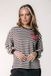 Colourful Rebel Gestreepte Wavy Logo Longsleeve - Wit/Bruin - XXL