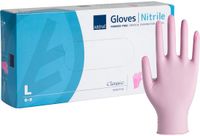 Abena Nitril Handschoen Classic Roze Maat: L