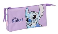 Stitch Sweet Pennenetui voor kinderen, ideaal voor schoolleeftijd, comfortabel en veelzijdig, kwaliteit en duurzaamheid, 22 x 3 x 12 cm, blauw/paars