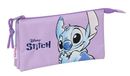 Stitch Sweet Pennenetui voor kinderen, ideaal voor schoolleeftijd, comfortabel en veelzijdig, kwaliteit en duurzaamheid, 22 x 3 x 12 cm, blauw/paars