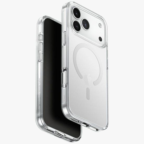 UNIQ Clario Serie - Telefoonhoesje - iPhone 17 Pro Max - Magclick Laadfunctie - Transparant