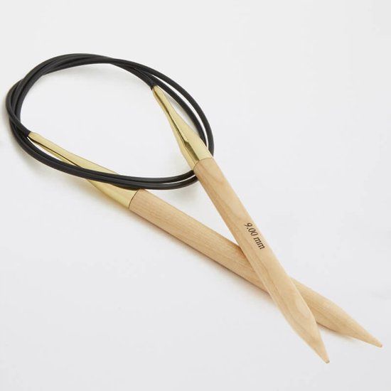 KnitPro Basix Beuken Rondbreinaalden 8,0 mm - 150 cm