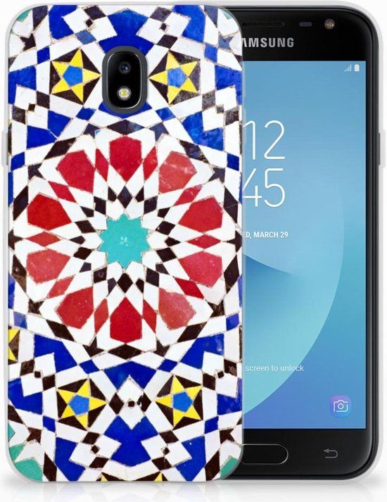 B2Ctelecom TPU Siliconen Hoesje Samsung Galaxy J3 (2017) - Mozaïek