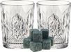 Bormioli Rocco Verres à whisky - set 6x pièces - 390 ml - incl. 9x glaçons à whisky - set cadeau