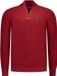 New Zealand Auckland NZA New Zealand Auckland Trui Pullover Half Zip 26gn491 Deep Red Melange Mannen Maat - 3XL