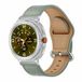 Samsung Classic leren band - Grijs - Samsung Galaxy Watch 9 - 40mm / 44mm
