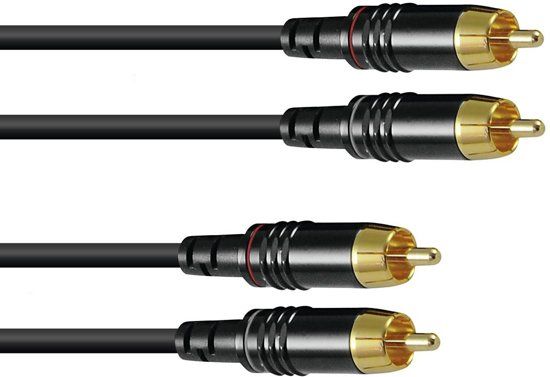 SOMMER CABLE RCA cable 2x2 3m bk Hicon