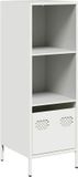 vidaXL Hoge kast, wit, 35x39x103,5 cm, staal