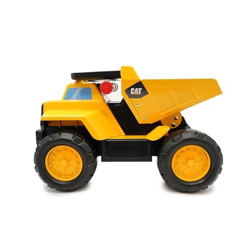 caterpillar CAT bouwplaatsvoertuig, speelgoed voor kinderen, inklapbaar kinderspeelgoed van staal, Play & Ride, functionerende kiepwagen, speelgoed voor kinderen vanaf 3 jaar