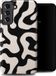 Selencia Coque Samsung Galaxy S21 FE - Housse Arrière Vivid - Art Wave Noir