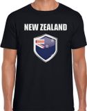 Bellatio Decorations Shoppartners Bv Nieuw Zeeland vlag thema landen t-shirt - zwart - heren - Supporters kleding - korte mouwen - vlaggen schild XXL