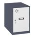 Simon Rack Simonlocker commode, klein, 475 x 400 x 500 mm, Amario van metaal, met sleutel, antraciet/wit