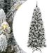 vidaXL Sapin de Noël artificiel Blanc 210 cm PVC et Plastique et Acier et PE