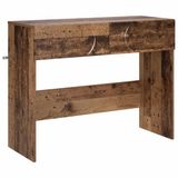 vidaXL Consoletafel Oud hout 96,5 x 38 x 75 cm Bewerkt hout