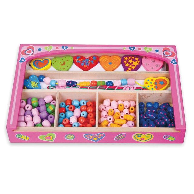 New Classic Toys 52729 - Kunst- & knutselset voor kinderen - multi, roze - hout - 3 jaar