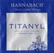 Hannabach 653156 klassieke gitaarsnaren 950 titanium middel/hoogspanning E6