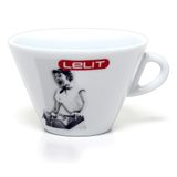 LELIT Caffe Latte Porseleinen Kopjes met Schotel - PL303-6 Stuks - Wit