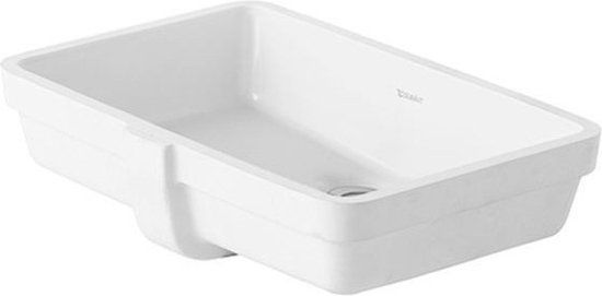 Duravit Starck 3 Wastafel inbouw - 49x36.5x18cm - Zonder Kraangat - Wit