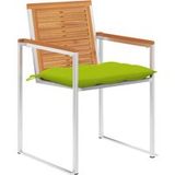 Maison Exclusive - Lot de 8 chaises de jardin avec coussins Bois d'acacia massif