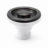 Waterval Korfplugset 114 mm – Zonder Overloop – RVS 304 – G1½ – Geschikt voor 90 mm Spoelbak – Gunmetal Grey