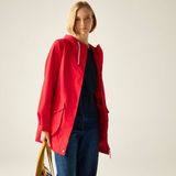 Regatta Dames Norana Waterdichte Jas met Capuchon Rood Polyester Maat 34