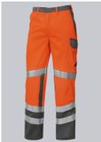BP Signaalbroek Apc1 2213-840 Mannen Warnorange/Dunkelgrau Polyester