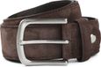 Suitable Riem Suède Leer Bruin - Maat 95 - Heren leren broekriem / broeksriem - Ceintuur - Riem casual