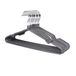 1Above 25x premium rubberen gecoate metalen hangers - robuust - ruimtebesparende organizer kledinghangers voor kledingkasten kapstok rails dun en antislip chroom (grijs)