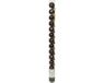 Decoris Mini kerstballen - 14x st - donkerbruin - D3 cm - kunststof