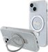 Guess Ring Glitter Back Case (MagSafe Compatible) - Geschikt voor Apple iPhone 15 (6.1") - Transparant